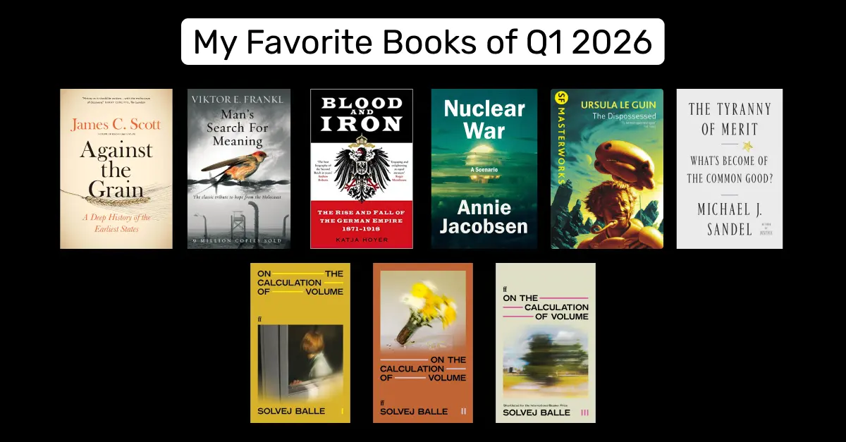 My Favorite Books in the First Quarter of 2026